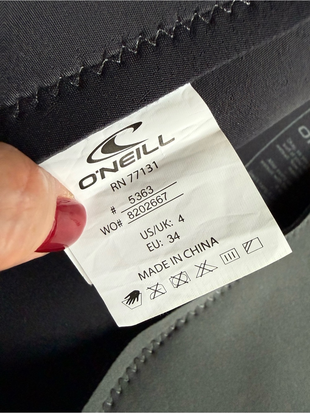 NWT O’Neill Women’s Bahia 2/1mm Front Zip Long Sleeve Surf/Wet Suit – Size 4 - Picture 9 of 12
